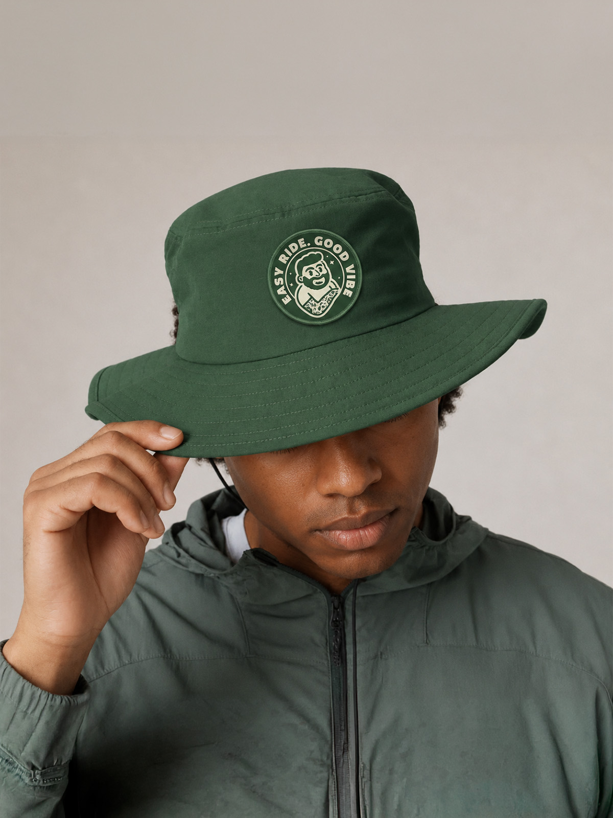 Branded bucket hat